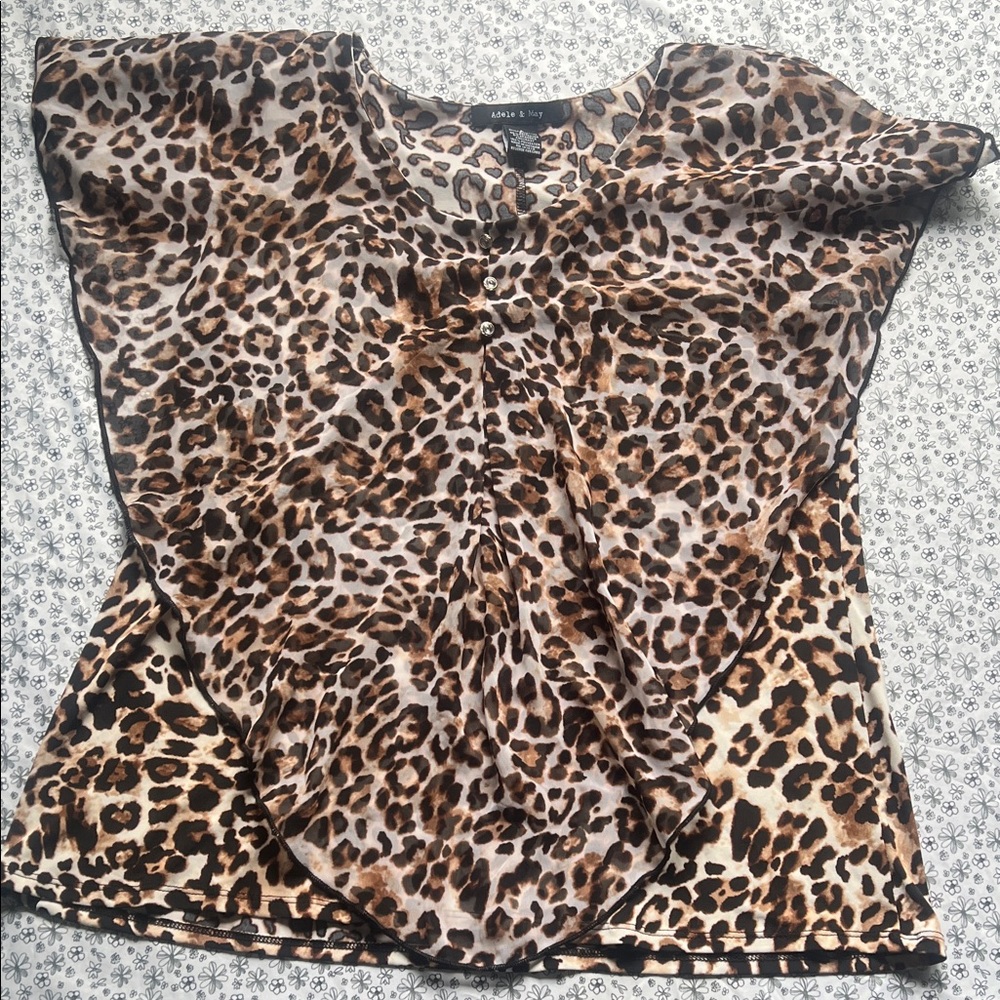 Stylish Leopard Print Blouse